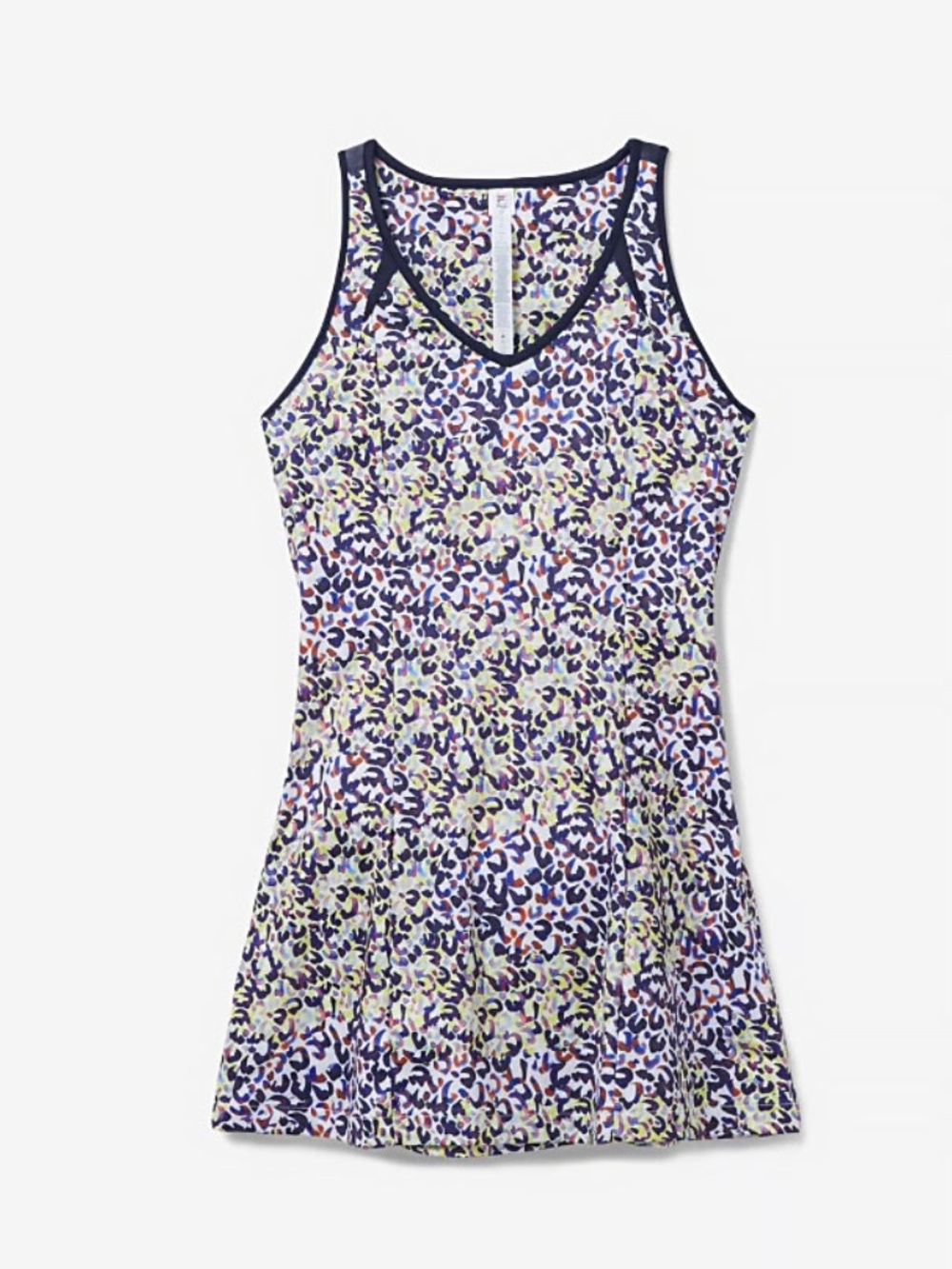 Fila Backspin Colorful Print Tank Dress - Navy Trim Size Small Like new!